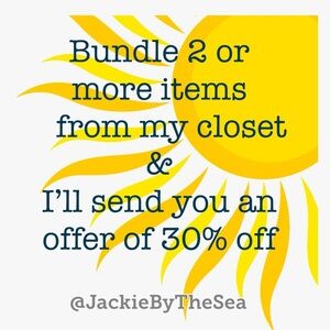 CLOSET CLEANOUT! BUNDLE & SAVE 30% OFF THIS WEEKEND ONLY